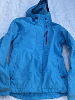 Helly Hansen Jacket Women Small Blue Rain Coat Tech Performance Waterproof