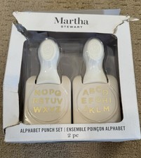 NEW Martha Stewart - ALPHABET JUMBO PUNCHES Set of TWO  READ 