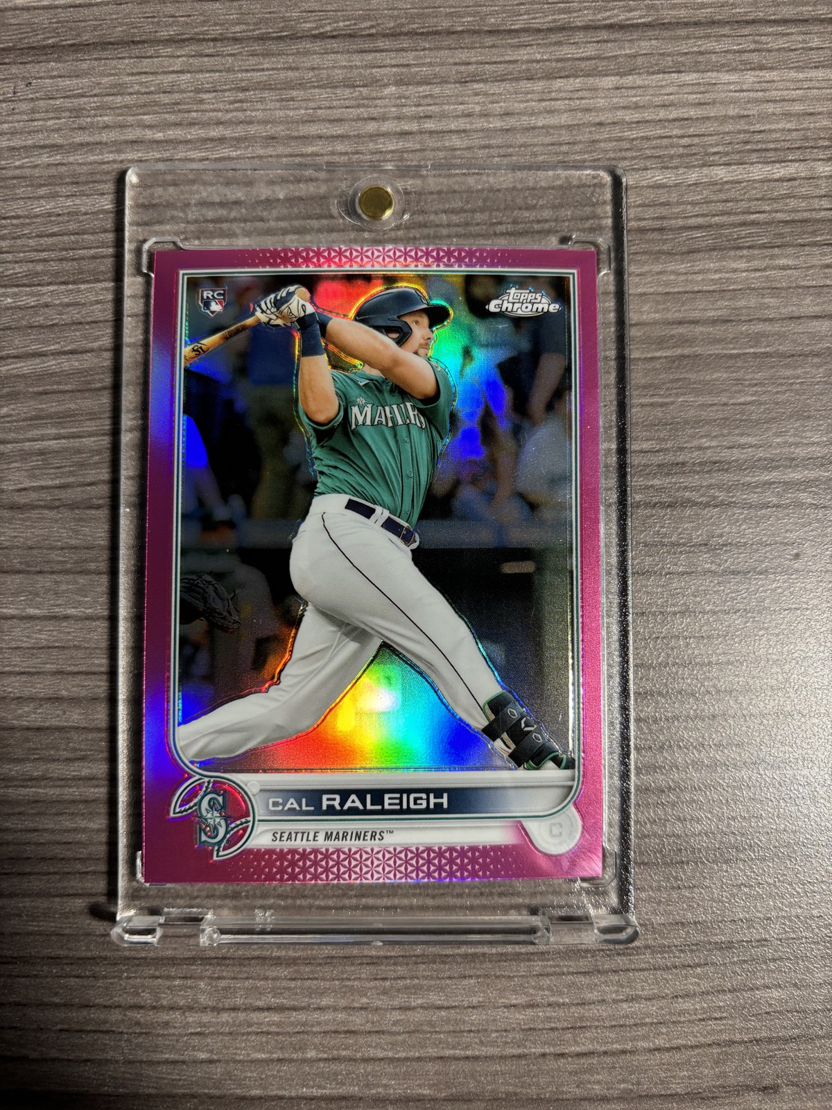 2022 Topps Chrome - Cal Raleigh #149 Pink Refractor (RC)