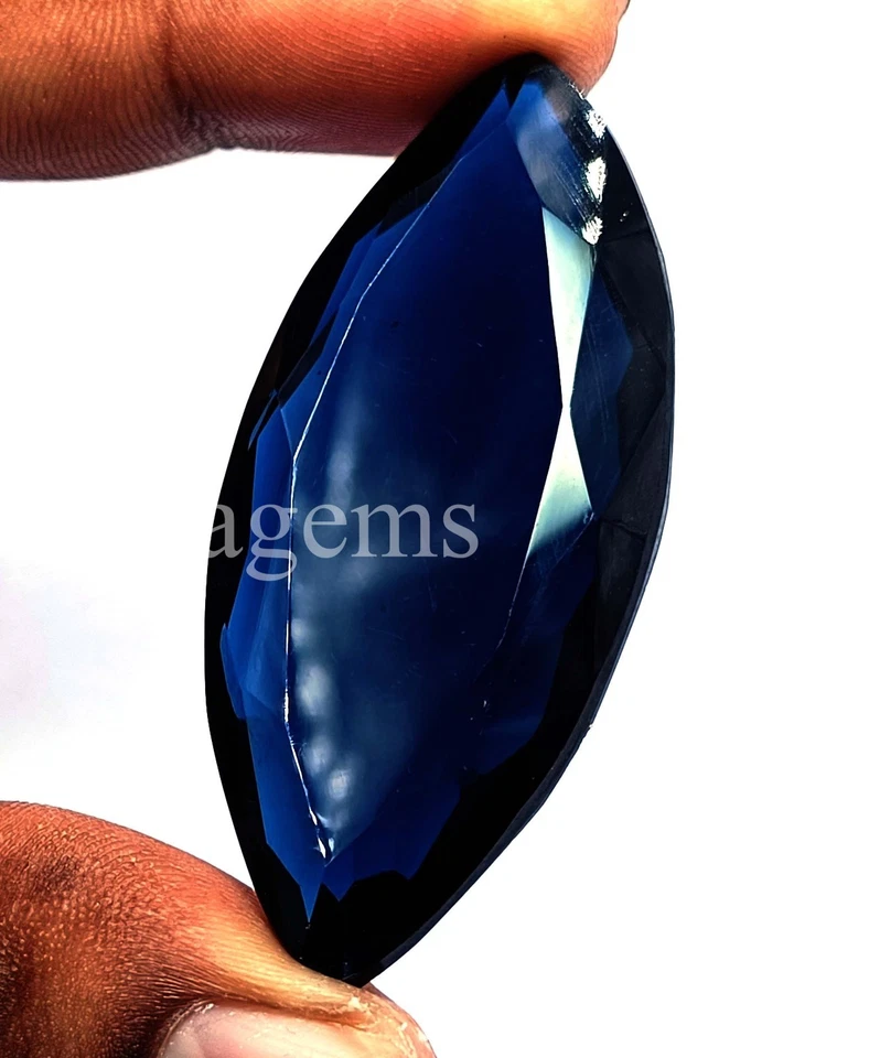 Natural Blue Apatite 117.35 Ct EGL Certified Gems Marquise Cut Loose Stone 5ARC - Image 2 of 4