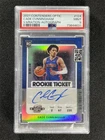 2021-22 Contenders Optic Cade Cunningham Variation Auto RC Rookie Ticket PSA 9