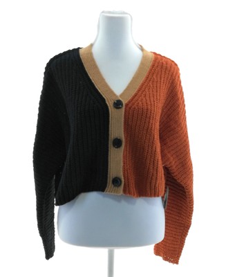 Made with Love Women's Multi Cardigan Sweaters V Neck Long Sleeve Color Multi