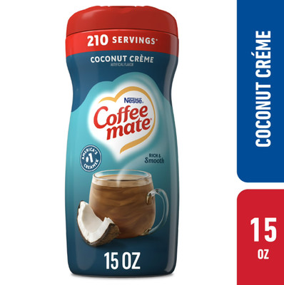 Coffee mate Coconut Crème Flavor Powdered Coffee Creamer, Non Dairy Creamer 15oz