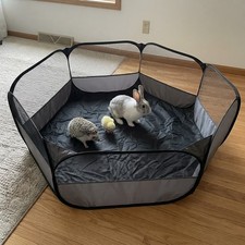 Portable Interactive Pet Tent Playpen for Small Animals - 47x24x15 in.