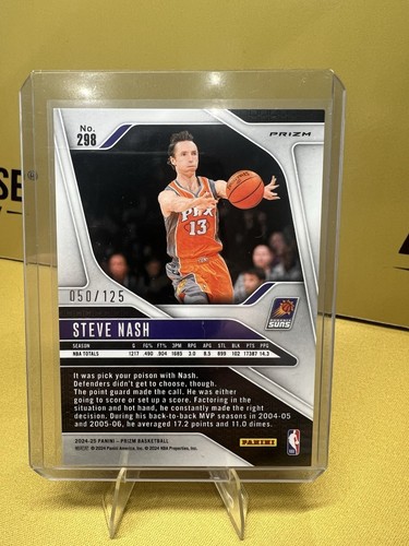 Steve Nash Prizm Legends Color Match /125 - Bild 2 von 2