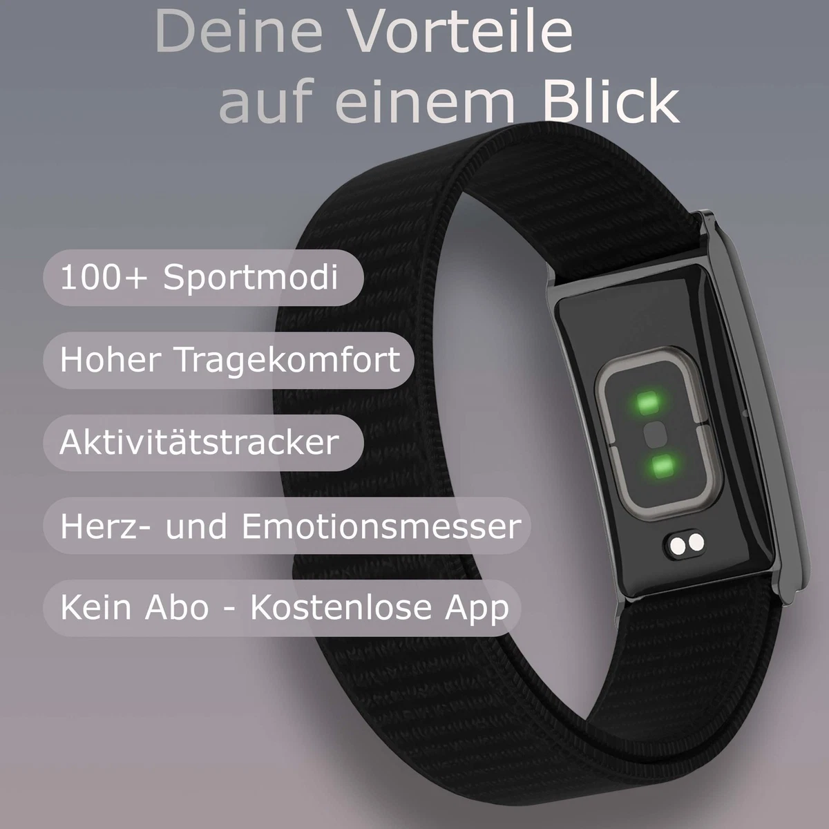 Northpoint Smart Band Fitness Tracker Wasserfest Herzfrequenz Schlaf 100+ Sport