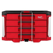 Milwaukee Packout 4-Drawer Tool Box -Red/Black 48-22-8444