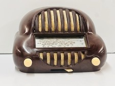 SONORA SONORETTE MODEL 50 BROWN BAKELITE DECO TUBE RADIO