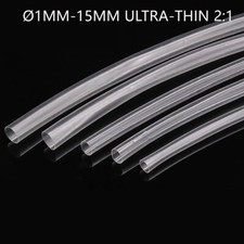 Ultra-thin 2:1 Heatshrink Tube Clear Heat Shrink Tubing Wire Sleeving  Ø1mm-15mm
