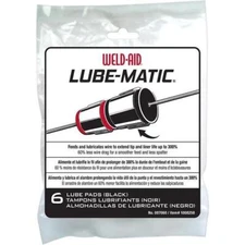 CRC Weld-Aid WEL007060 Lube-Matic Black Lube Pads Pack of 6 007060