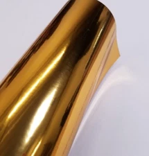Chrome Gold 24" Intermediate Cutting Craft Sign Vinyl Adhesive Film Roll