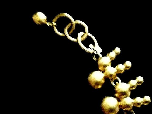Vintage Women's Anne Klein Signed 18 Inch Matte Gold Plated Statement Necklace - Picture 6 of 8