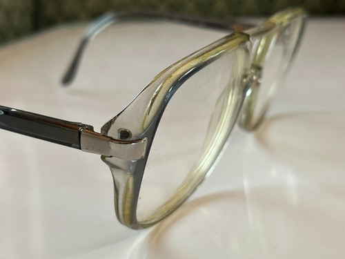 Montatura vintage LUXOTTICA Stanley oversize donna stile aviatore grigio #145 Italia - Foto 10 di 12
