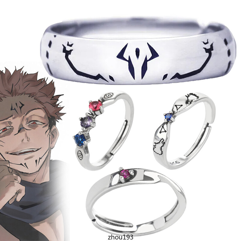Anime Jujutsu Kaisen Gojo Satoru Cosplay Ring Adjustable Finger