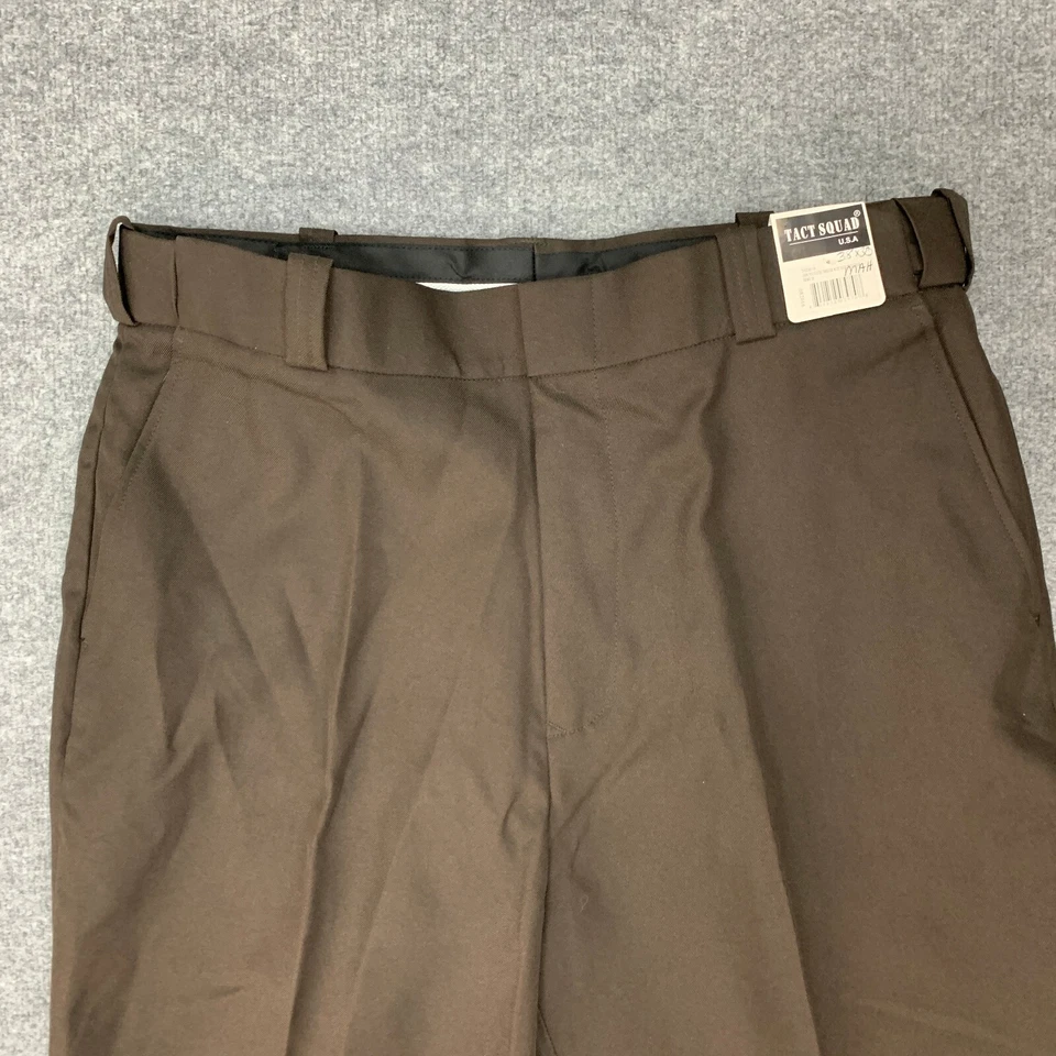 Tact Squad Uniform Trousers Pants Mens 38 Brown Polyester 4-Pocket High Rise - Image 3 of 4