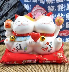  Feng  Shui  Maneki Neko Lucky Cat  Coin  Bank for Wealth PIGGY 