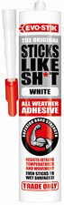 EVO-STIK STICKS LIKE SH*T | ADHESIVE ALL WEATHER ADHESIVE | WHITE / CLEAR 290ML