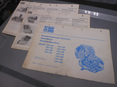 1975 Sachs Motor Service Factory Repair Manual 1001 5A 6/A-6C 1251 5A-5B 6A-6D