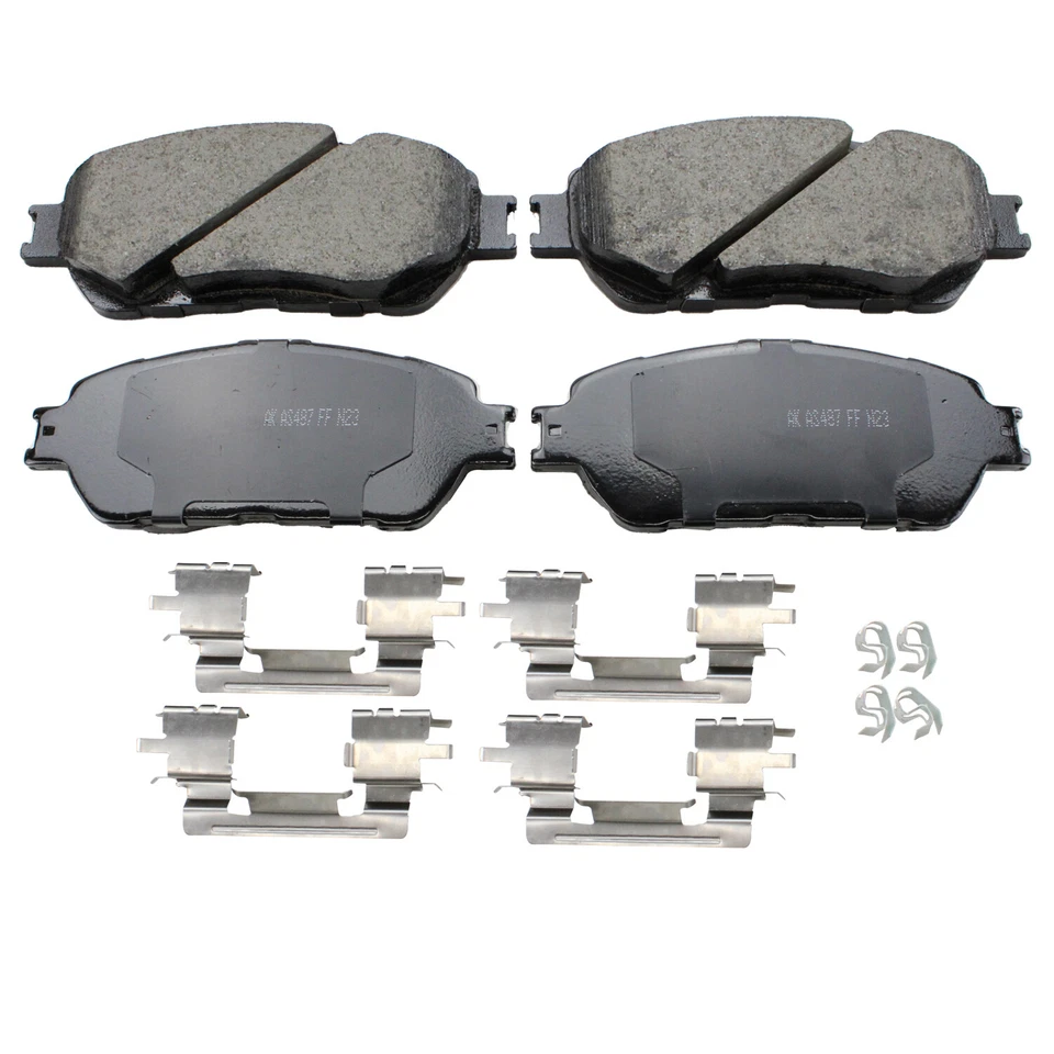 Juego de pastillas de freno de disco delanteras de cerámica Akebono ProAct y accesorios para Lexus ES300 ES330 Foto 2 de 4