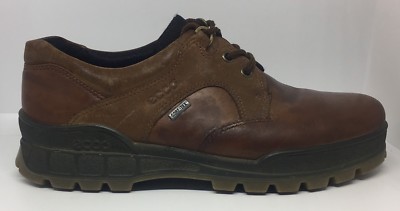ECCO Mens Track II Low GTX Gore-Tex Brown Leather Hiking Shoes Boots Sz 9 #C22