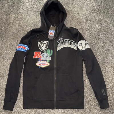 Las Vegas Raiders Super Bowl XVIII Pro Standard Full Zip Hoodie Mens Sz M