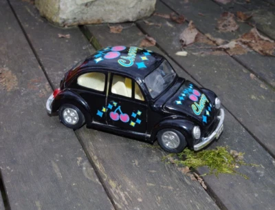 VOLKSWAGEN COCCINELLE BEETLE KÄFER CHERRY 1/32 MF CE à friction, COMME NEUF - Photo 1/4