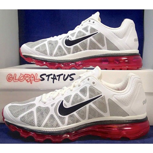 NIKE AIR MAX 2011 WHITE BLACK PINK YOUTH SZ 6.5Y ( 431875-102 ) - Picture 2 of 12