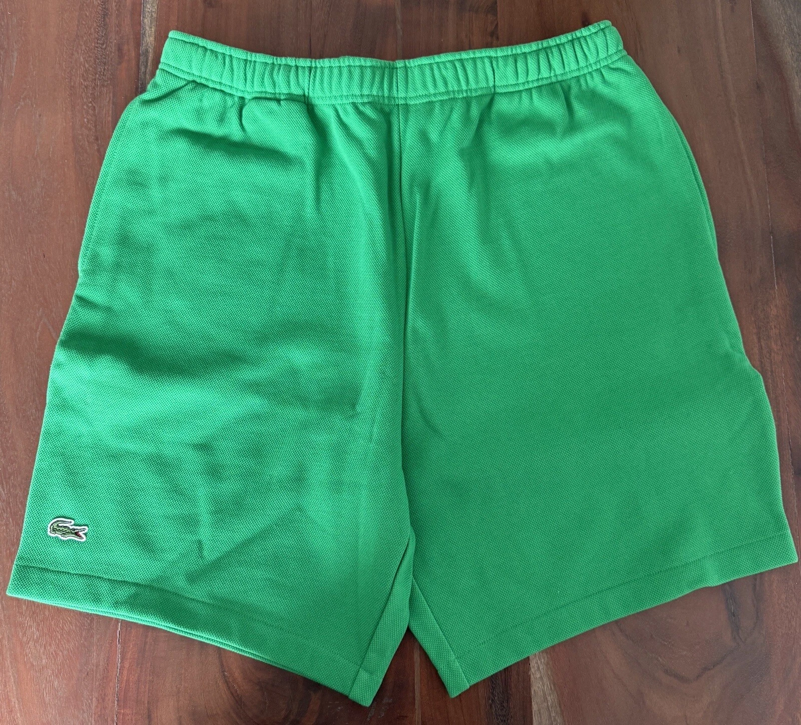 Short Supreme x Lacoste Pique vert Kelly (SS17 semaine 4)