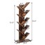 8-tier free standing tree bookshelf-coffee unique industrial style hs