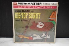 Bugs Bunny in Big Top Bunny with Bruno 3d View-Master 3 Reel SEALED Full Color