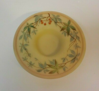  Thomas Webb English BURMESE Miniature Enamel Decorated Dish, c. 1890