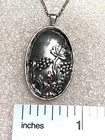 NWOT Or Paz Sterling Silver 925  Flower Oval Pendant 18” Chain Made Israel PZ /a — photo 6