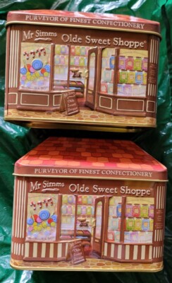 mr simms sammler Spardose Dosen Süßwarenlieferant Olde Sweet Shoppe 