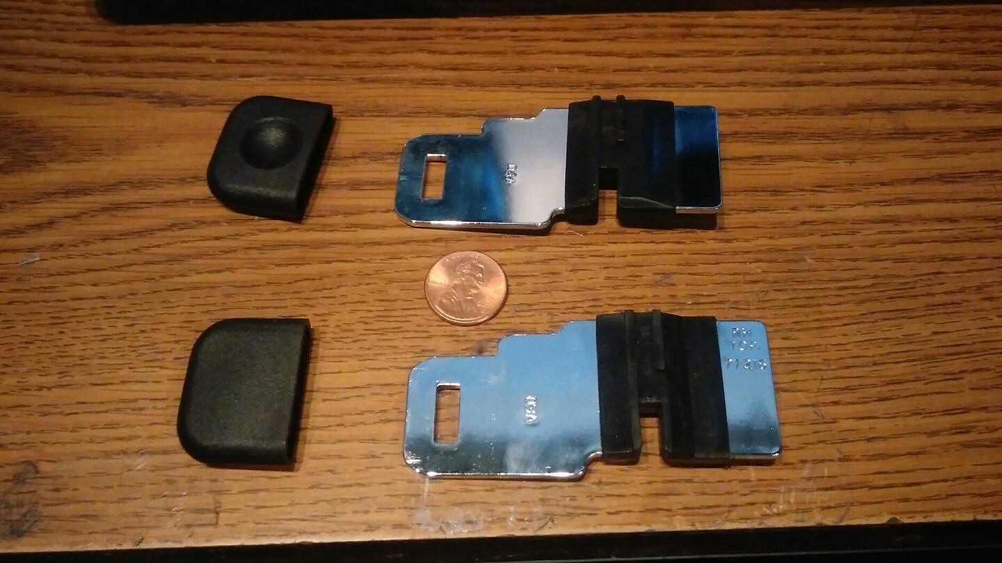 Jaguar XJ6 Automatic seat belt metal clip left hand 77217 right hand