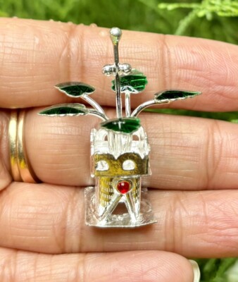 999 Fine Silver TULASI TULSI Holy Basil Plant Temple Pooja Krishna Worship 5,5g