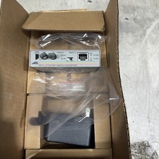 ATI Allied telesis AT- MC 13 UTP to fiber ST Ethernet Media Converter 12VDC