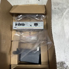ATI Allied telesis AT- MC 13 UTP to fiber ST Ethernet Media Converter 12VDC
