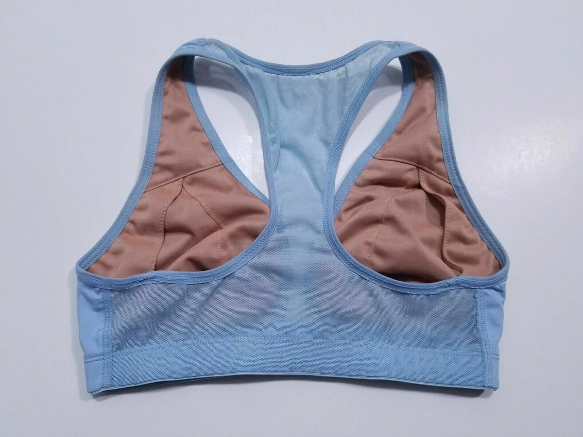 Lululemon Lift & Separate Light Blue Sports Bra Top Size 2 XXS Front Clasp