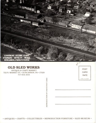 Lightning Guider Sleds Standard Novelty Works Duncannon Pennsylvania PA Postcard
