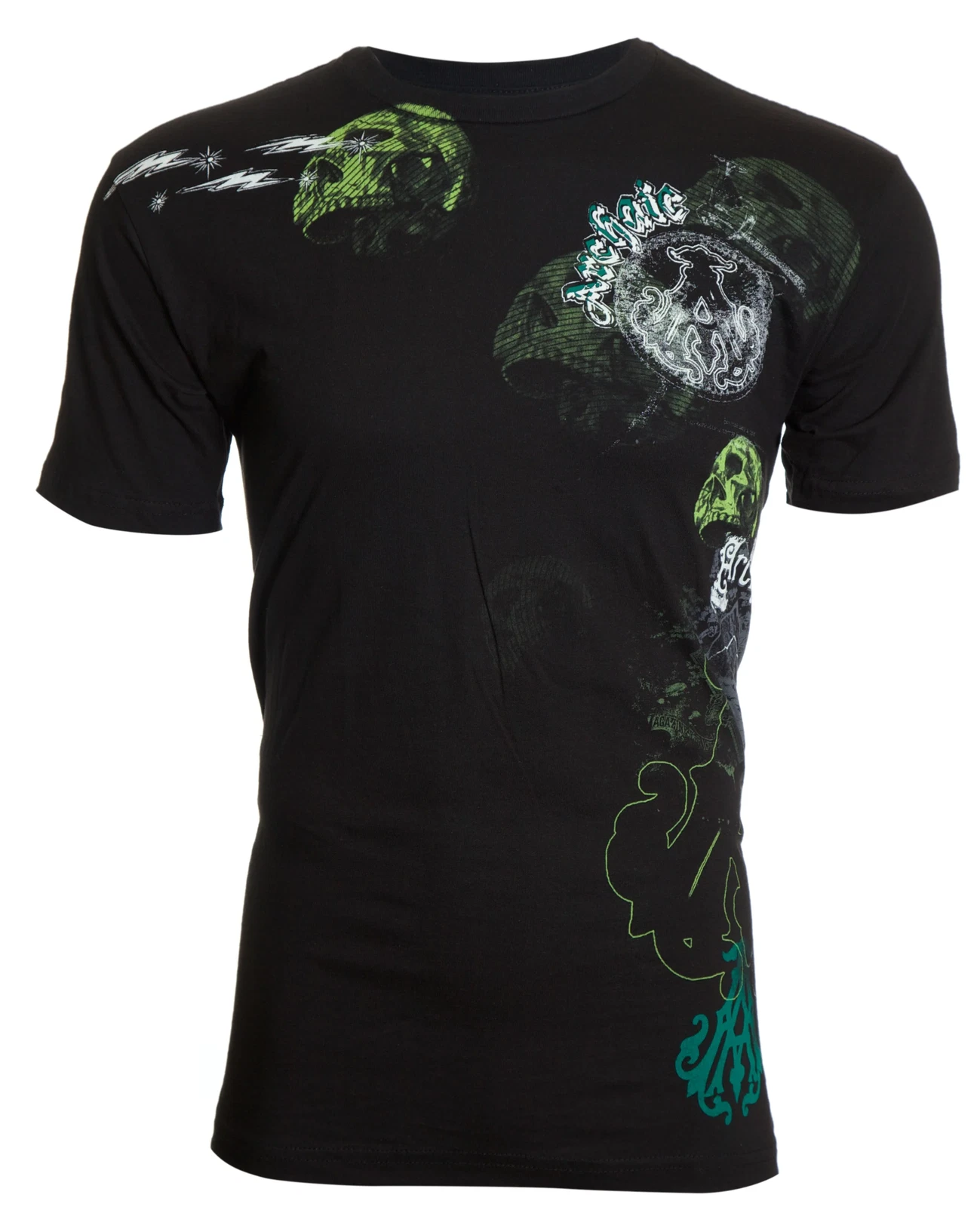 Archaic by Affliction Men's T-Shirt Floating Skull Cross Biker
Opens in a new window or tab