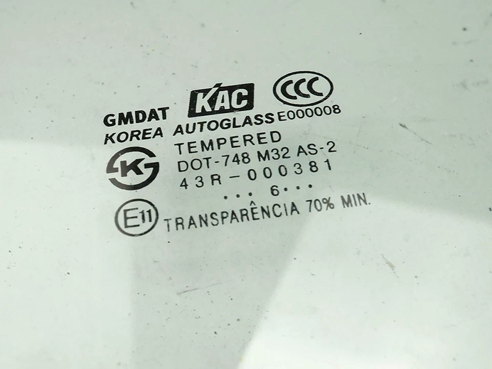 Chevrolet Aveo 2007-2011 hatchback puerta ventana de vidrio pasajero derecho trasero Foto 4 de 4