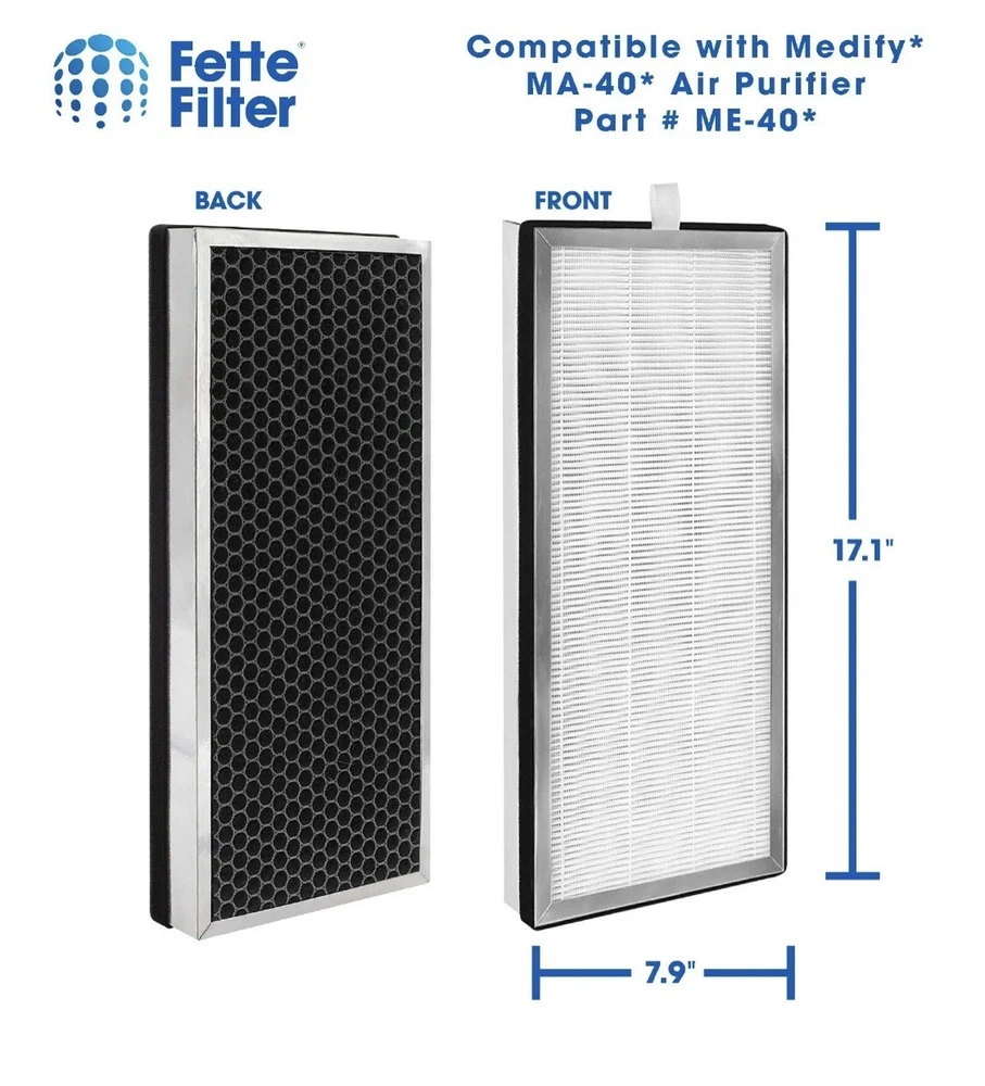 Air Purifier Medical Grade Replacement Filter Compatible with Medify Air MA-40