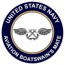 U.S. Navy Aviation Boatswain's Mate AB Bumper Sticker Military Vinyl Decal 5"