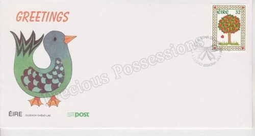 EIRE IRELAND FDC FIRST DAY COVER 1995 UNADDRESSED GREETINGS STAMP SET