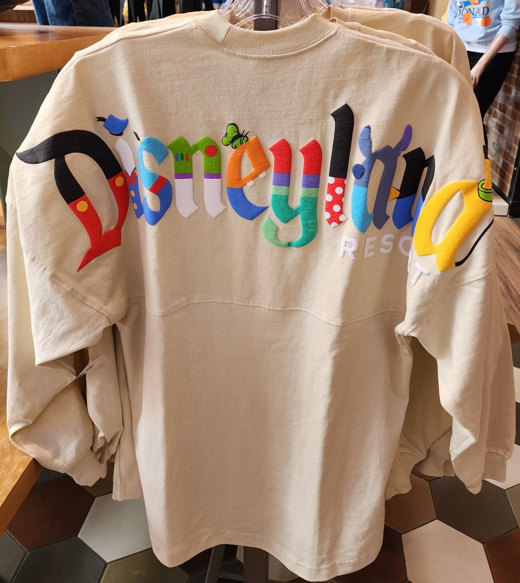 Disney Parks Disneyland Character Letters Spirit Jersey Sz