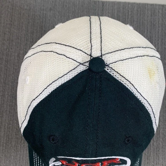 JGR Contracting Trucker Hat Strapback Cap Adjustable Black White Mesh Back - Image 4 of 4