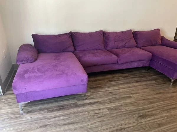 Purple modular sofa online