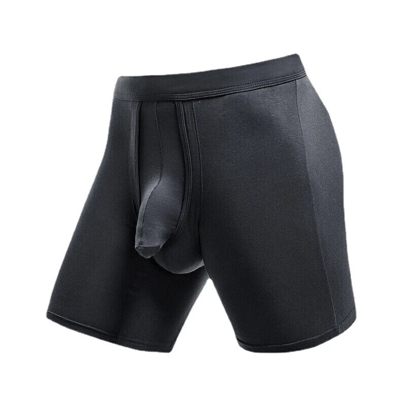 Mens Underwear Separate Penis Ball Pouch Breathable Comfort Sport Boxer  Shorts