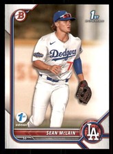 Sean McLain 2022 Bowman Draft 1st Edition #BD-50 Los Angeles Dodgers