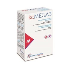 Pharmacross KcMEGA3 Mangime Complementare Cane e Gatto, 80 perle